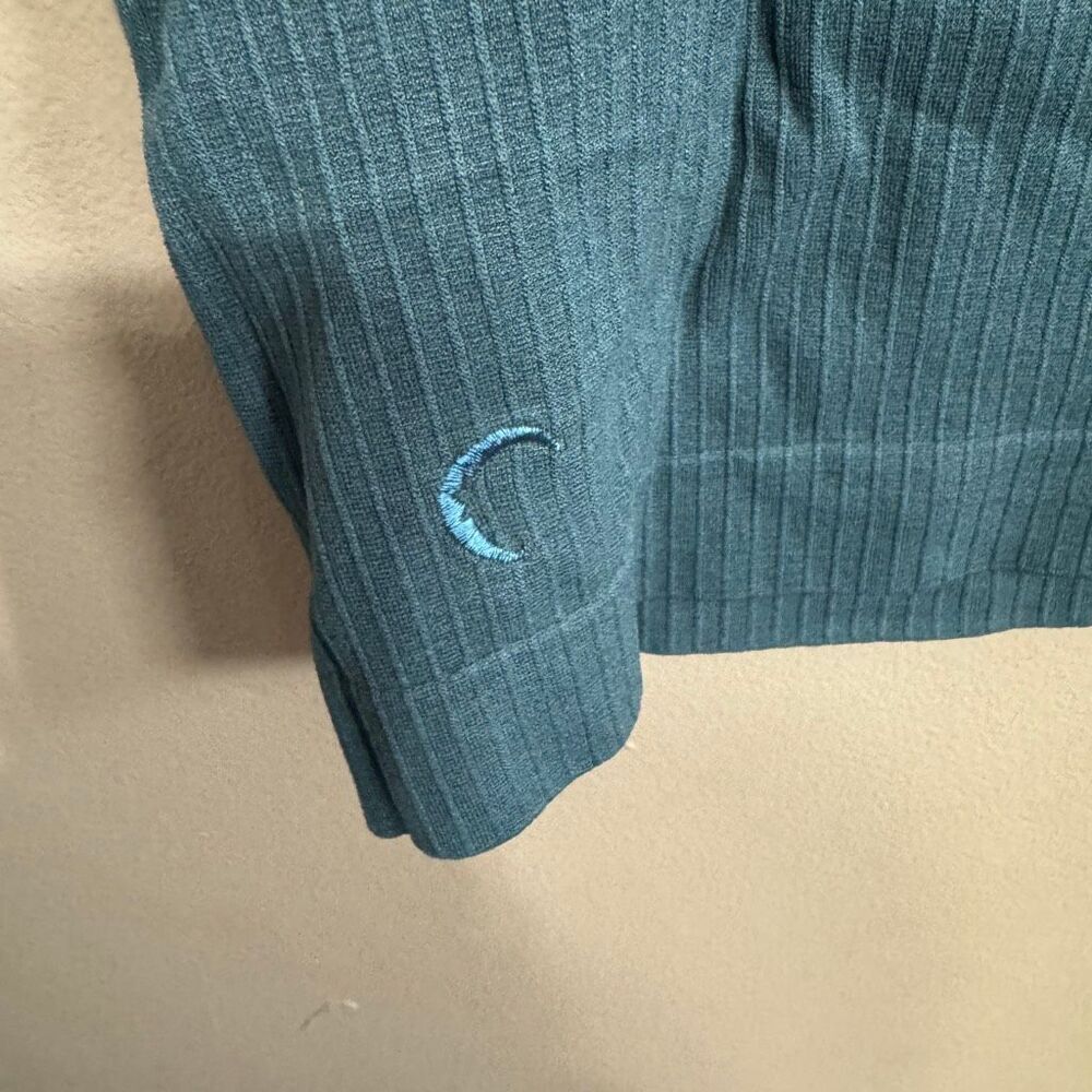 Zyia Parallel Ribbed Teal Athletic Tank Top size XL - Picture 5 of 5